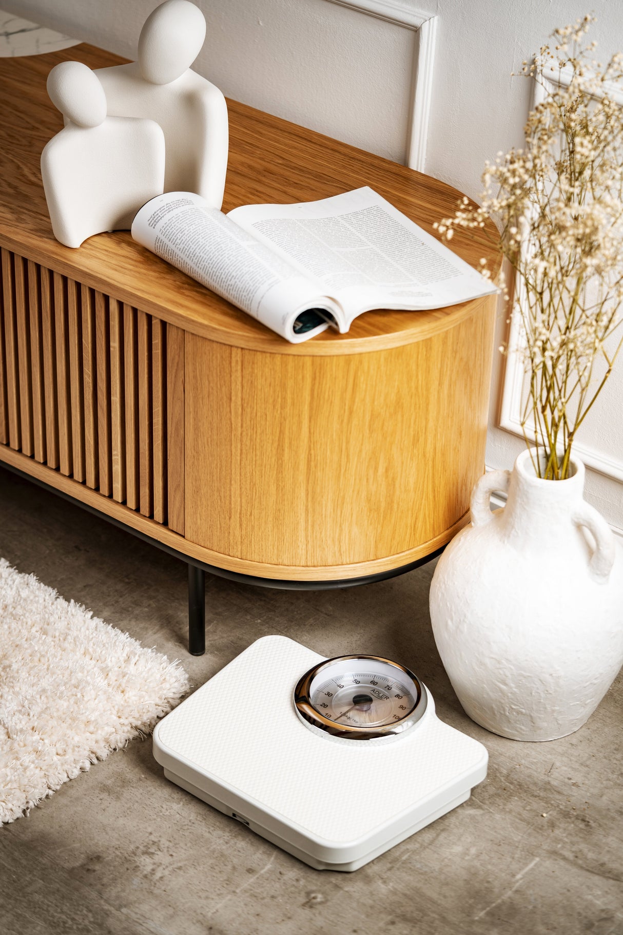 Báscula Adler Ad 8180  Mecánica De Baño, Blanca