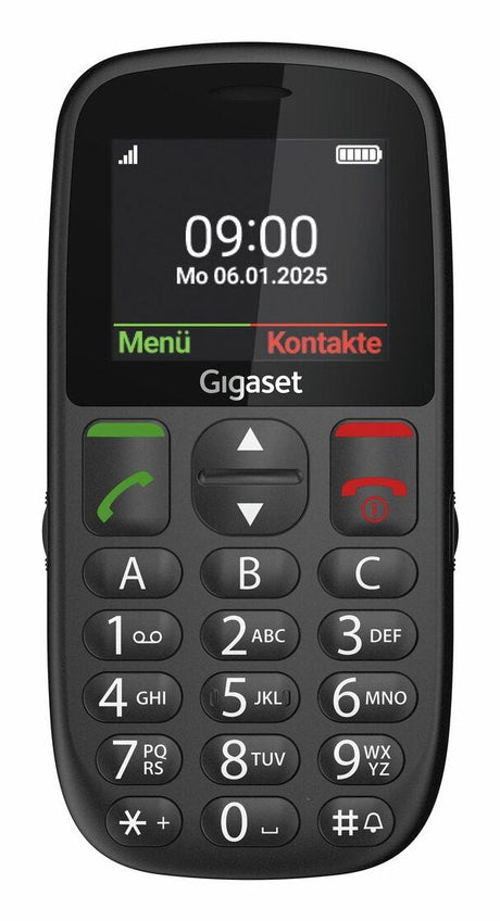 EAN 4255781906126 - Gigaset GL395 5,59 cm (2.2") 90 g Negro Teléfono para personas mayores imagen 1