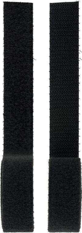 Rollo De Cierre De Velcro Enrollada Negra  1m X 20mm Blister