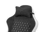 Silla Gamer Mars Gaming Mgcxfgrbl Negra Y Blanca Reclinable Reposabrazo Ajustable Reposapies Cojines