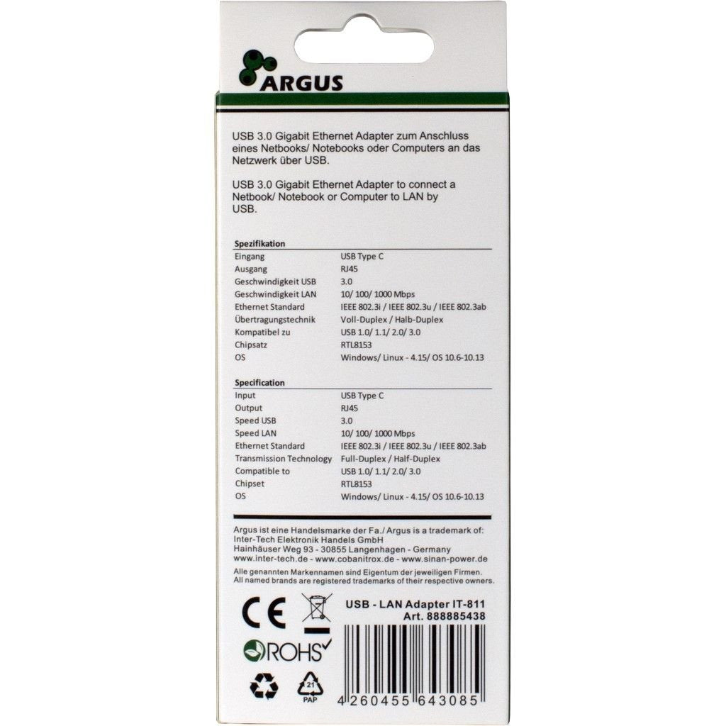 EAN 4260455643085 - Inter-Tech ARGUS IT-811 tarjeta y adaptador de interfaz imagen 4