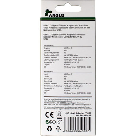 EAN 4260455643085 - Inter-Tech ARGUS IT-811 tarjeta y adaptador de interfaz imagen 4