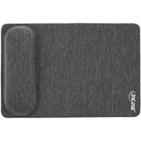 Inline® Mouse Pad With Wrist-Rest, Textile, Negro