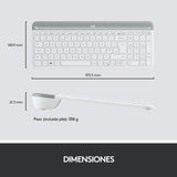 Teclado Español + Ratón Logitech MK470 Inalámbrico Blanco