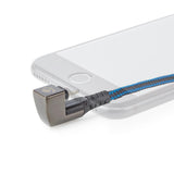 Nedis Usb-Kabel Usb 2.0  Apple Lightning 8-Pin  Usb-C Stecker  60 W  480 Mbps  Vernickelt  1.00 M  Rund  Geflochten / Nylon  Blau / Schwarz