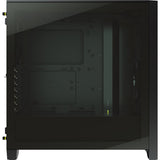 Caja Pc Atx Semitorre Corsair Icue 4000d Rgb Airflow Cristal Templado Negra