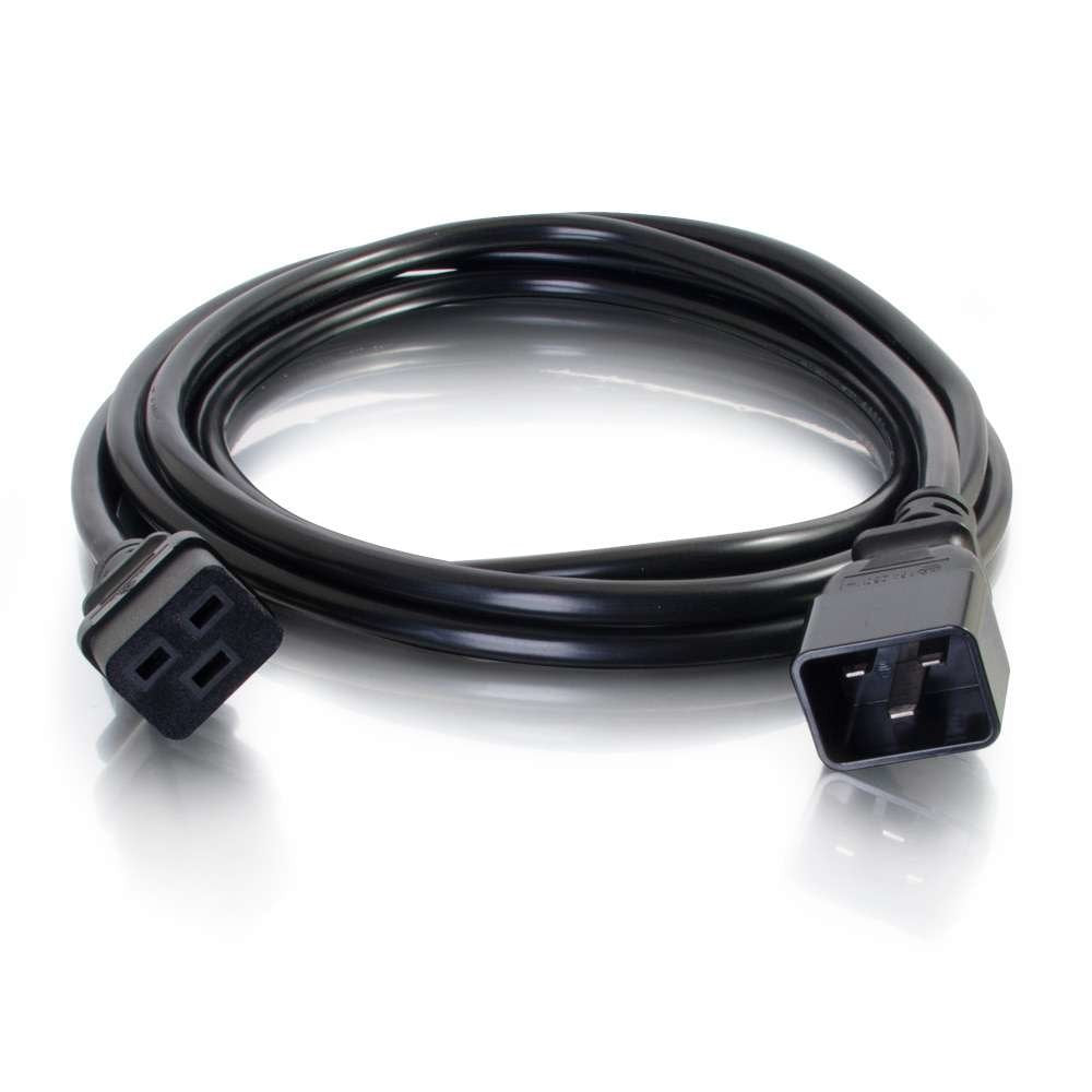 C2g 80621 Cable De Transmisión Negro 0,5 M C20 Acoplador C19 Acoplador