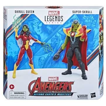 Figuras Skrull Queen & Super Skrull Beyond Earth Mightiest Los Vengadores Avengers Marvel 15cm