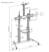 EAN 4015867237670 - Equip 650631 soporte para TV 2,54 m (100") Negro imagen 7