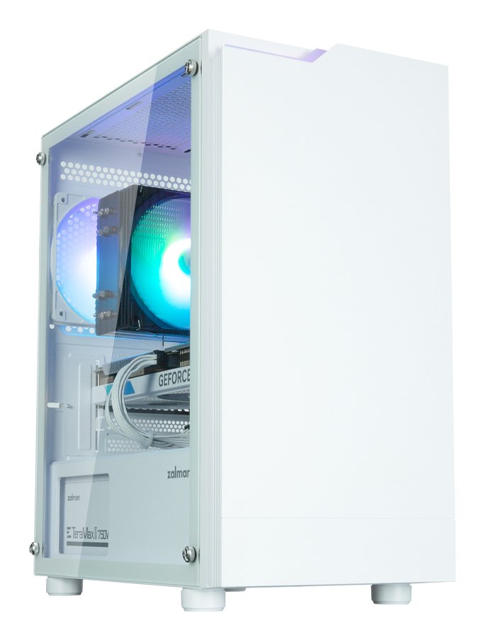 Caja Pc Zalman T4 Plus Matx 1 X Vent 120mm Argb 2xusb 3.0 Blanco S/N Fuente