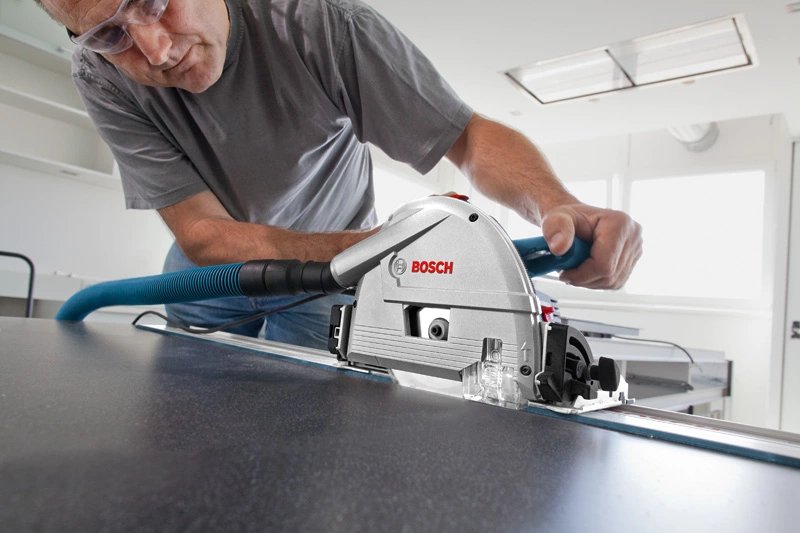 Sierra De Inmersión Bosch Professional Gkt 55 Gce Professional, Con Fsn 1400, Sierra Circular Manual Azul, 1.400 W, L-Boxx 0615990m9d