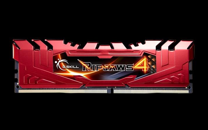 Memoria G.Skill 8gb Ddr4-2666  2 X 4 Gb 2666 Mhz  Rojo