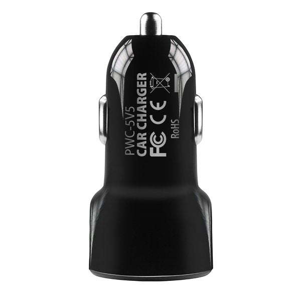 Axagon Pwc-5v5 24w Cargador De Coche 2x Port 2,4a