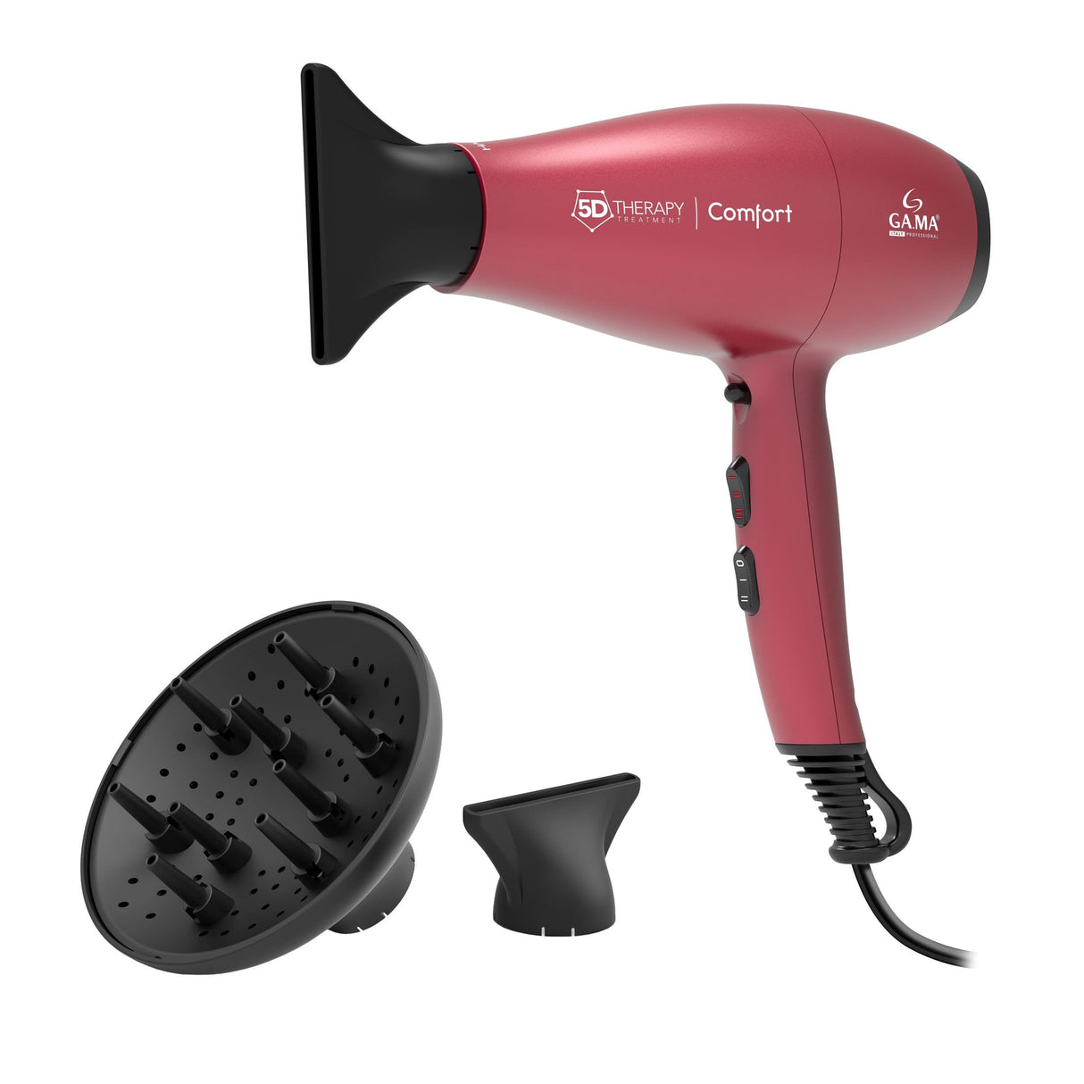 Ga.Ma 5d Therapy Comfort Halogen Secador 2200 W Rojo