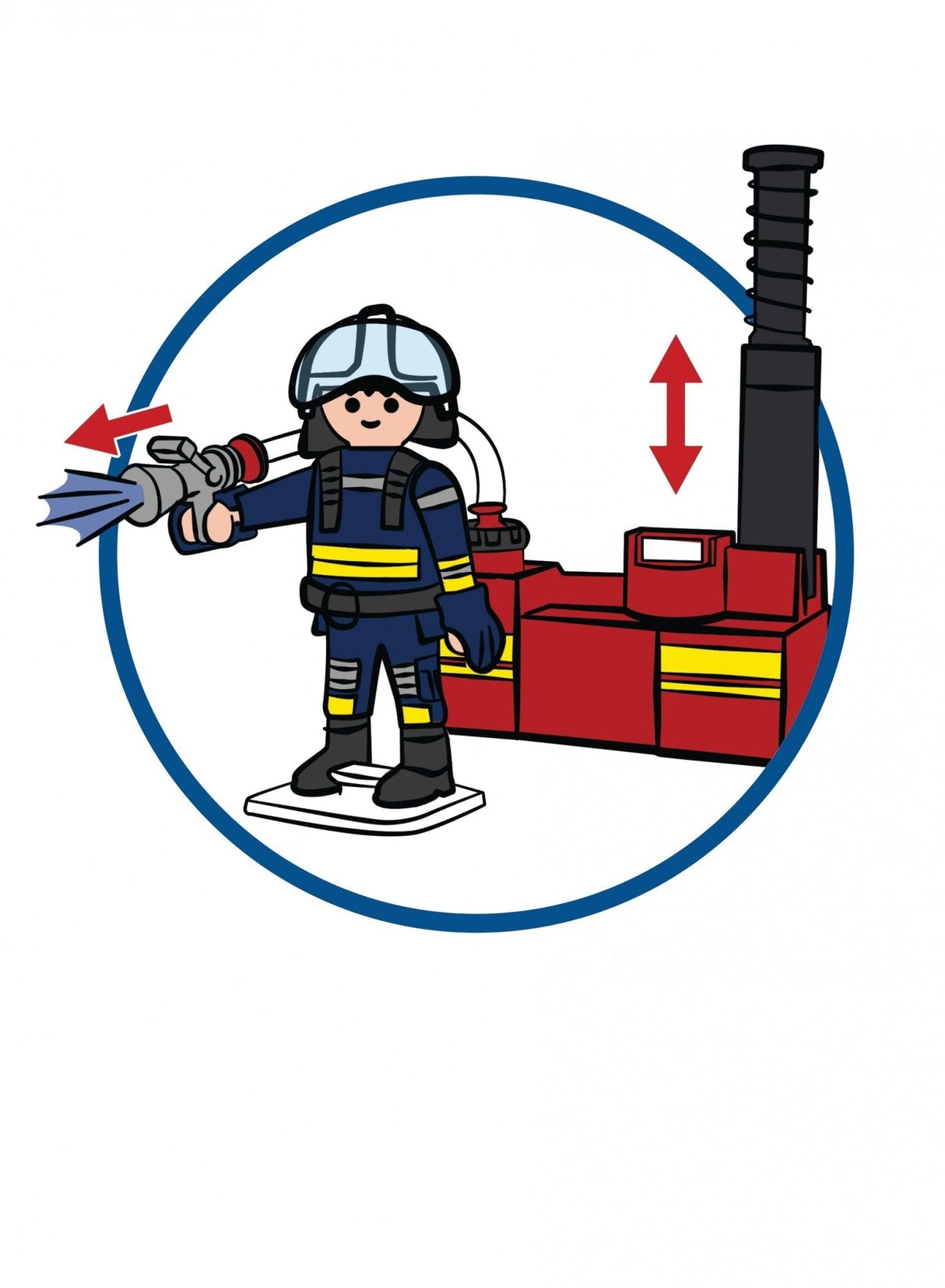Playmobil Ciudad Accion -  Bomberos Con Bomba De Agua