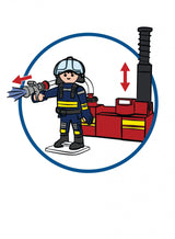 Playmobil Ciudad Accion -  Bomberos Con Bomba De Agua