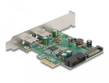 Usb 3.0 Pciex1 2xint.2xext. Delock