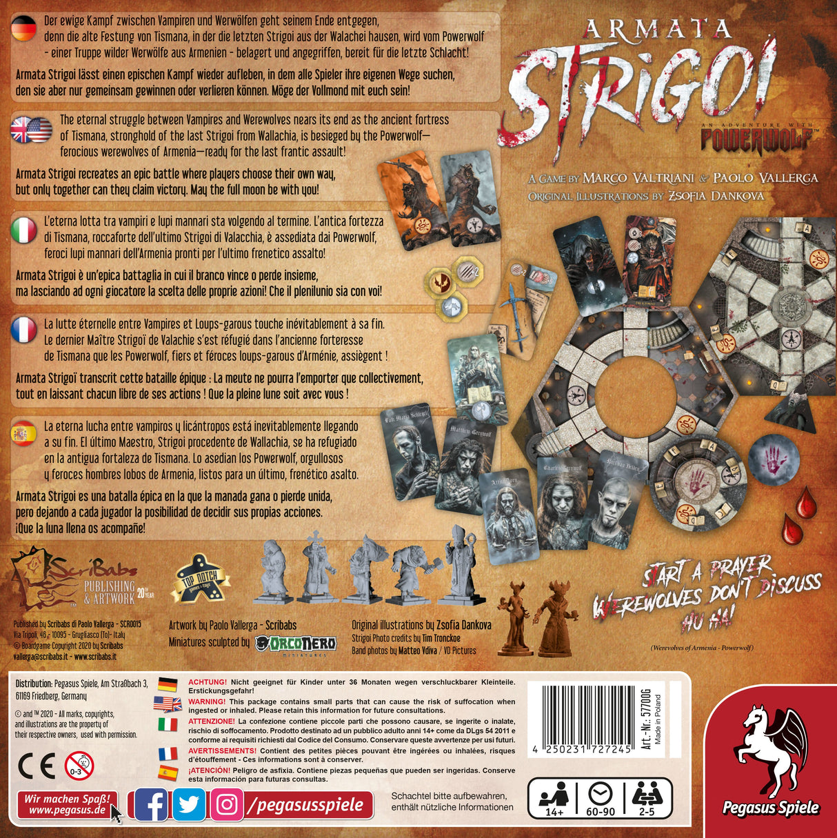EAN 4250231727245 - Pegasus Spiele Armata Strigoi 90 min Juego de mesa Interpretación de roles imagen 4