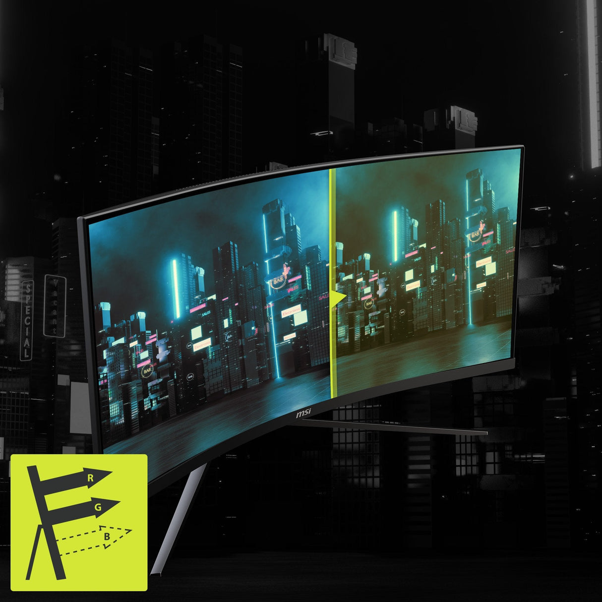 Msi Mag 345cqrde, Monitor Gaming 86 Cm 34", Negro, Uwqhd, Va, Curvo, Ai-Vision, Panel 180hz 9s6-3dd14h-003