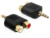 Delock Adaptador Audio Jack 3,5 Mm3 Pin Macho > 2 X Jack Hembra