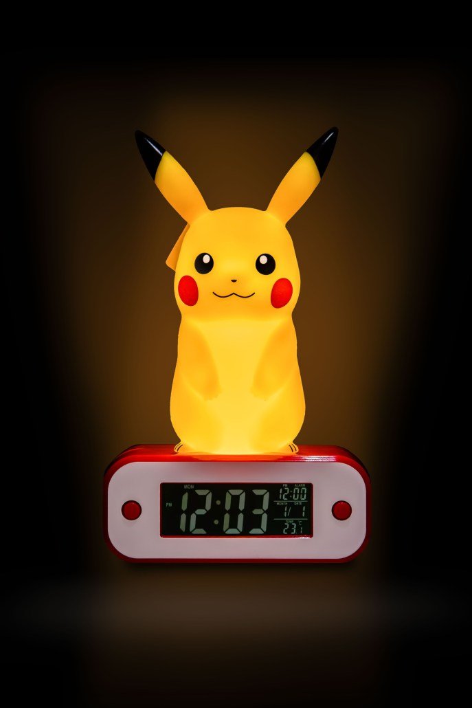 Lampara Led Reloj Despertador Teknofun Madcow Entertainment Pokemon Pikachu 20 Cm
