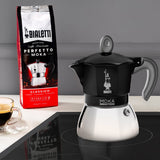 EAN 8006363029094 - Bialetti Moka Induktion Cafetera italiana 0,28 L Negro, Plata imagen 3