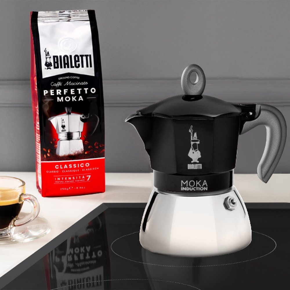 EAN 8006363029087 - Bialetti Moka Induction Cafetera italiana 0,9 L Negro imagen 3