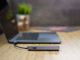 Epico Hub Usb-C A 4k Hdmi  3usb-A  Usb-C  Ethernet - Plata
