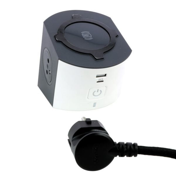 Przedluzacz  2x2p+Z     Indukcja Usb A/C 2m