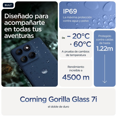 EAN 0840023298165 - Motorola edge 60 16,9 cm (6.67") SIM doble Android 15 5G USB Tipo C 12 GB 512 GB 5200 mAh Azul imagen 17