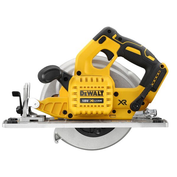 Sierra Circular Inalámbrica Dewalt Dcs570n-Xj, 18 V, Sin Batería Ni Cargador, Amarilla, Negra