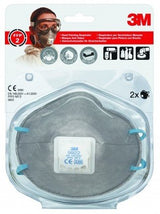 3m Pack De 2 Mascarillas Para Particulas Ffp2 - Desechable - Con Valvula - Para Niveles Medios De Particulas - Color