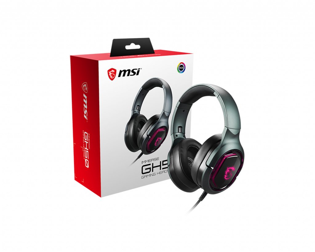 Auriculares Msi Immerse Gh50 Gaming Gris S37-0400020-Sv1