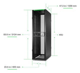 Apc Netshelter Sx Gen 2 Rack Armario 2124 Al X 600 An X 1200 P Mm Con Laterales Para Suelo Negro 45u 19" Conforme A La Taa Para P/N: Smt1000rm1u Smt750rm1u Srtl10krm4ut Srtl5krm2ui-Hw Srtl5krm2ut-Hw Srtl8krm4ut