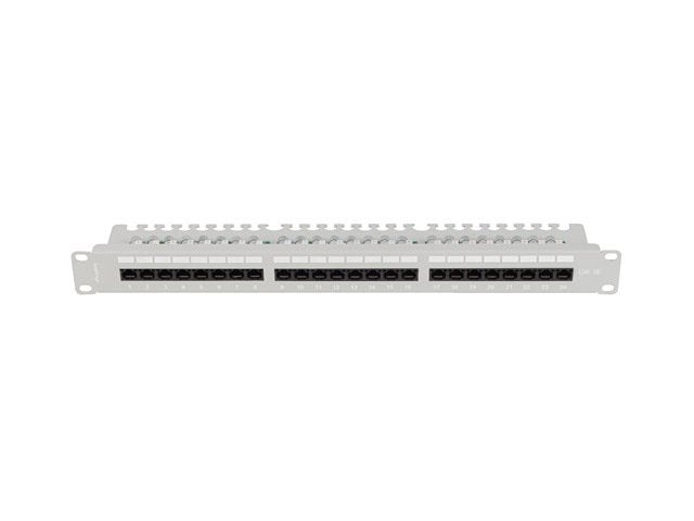 Lanberg Patch Panel 24 Port 1u 19" Cat.5e Utp With Cable Organizer Black