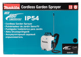 Rociador Makita Dus108z De Jardín Pulverizador De Mochila 10 L