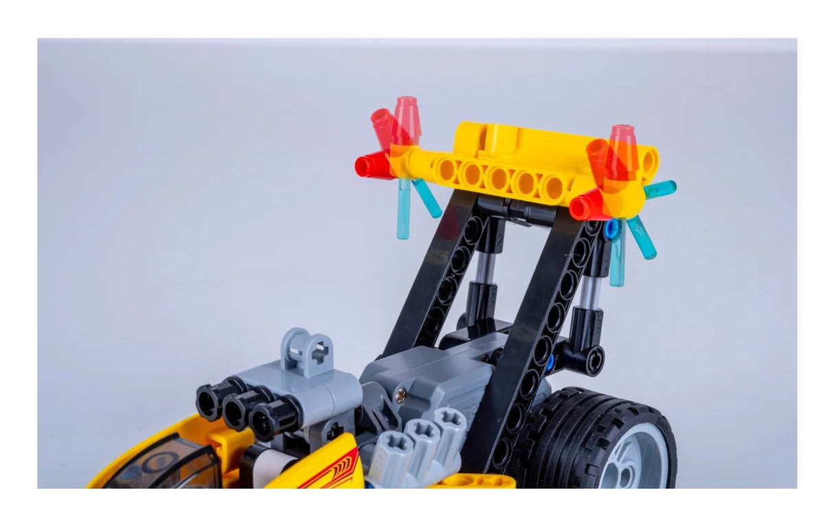 Jamara Cada Drag Racing 1:24 Bricks Amarillo