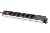 EAN 4016032487012 - Digitus DA-70624 base múltiple 1,5 m 6 salidas AC Interior Negro, Plata imagen 1