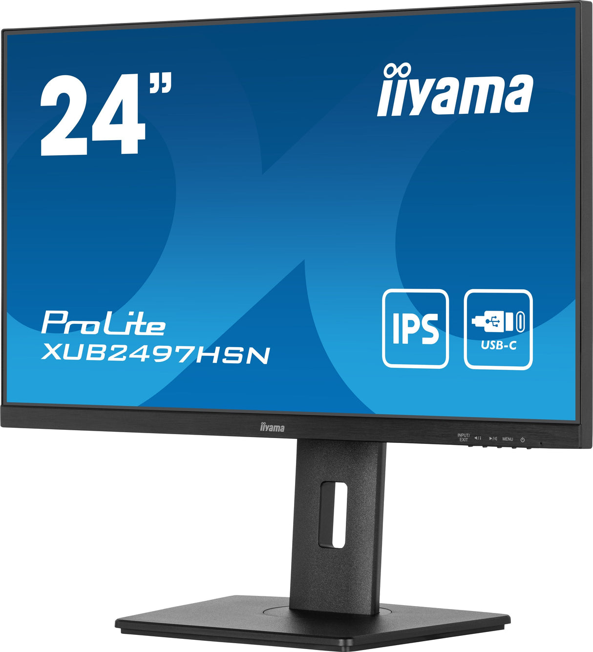 Monitor  Iiyama 60,5cm 23,8" Xub2497hsn-B2 16:9 Hdmi+Dp+Usb-C Lift