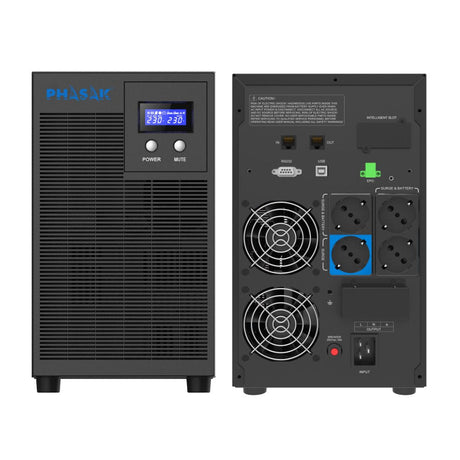 EAN 5605922009275 - Phasak PH 7631 sistema de alimentación ininterrumpida (UPS) Línea interactiva 3,16 kVA 2100 W 4 salidas A imagen 4