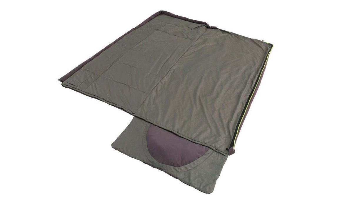 Outwell Contour Saco De Dormir Rectangular Poliéster Púrpura