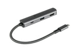 EAN 4014619881536 - Alcasa HUB-C002A hub de interfaz USB Tipo C 5000 Mbit/s Antracita imagen 1