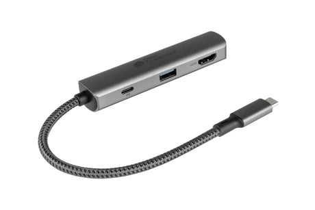 EAN 4014619881536 - Alcasa HUB-C002A hub de interfaz USB Tipo C 5000 Mbit/s Antracita imagen 1