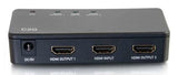 C2g 2-Port 4k Hdmi Splitter Separador De Vídeo/Audio 2 X Hdmi Sobremesa