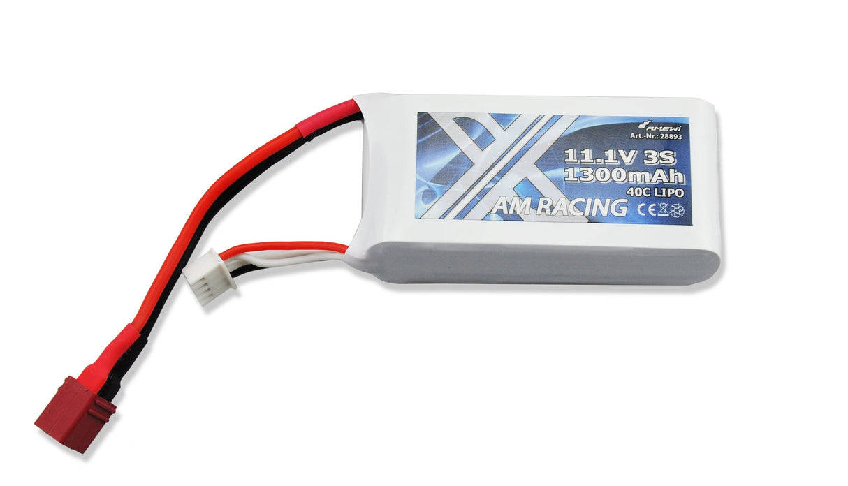 Amewi Zubehör Lipo Akku 3s 11,1v 1300mah 40c Softcase Deans