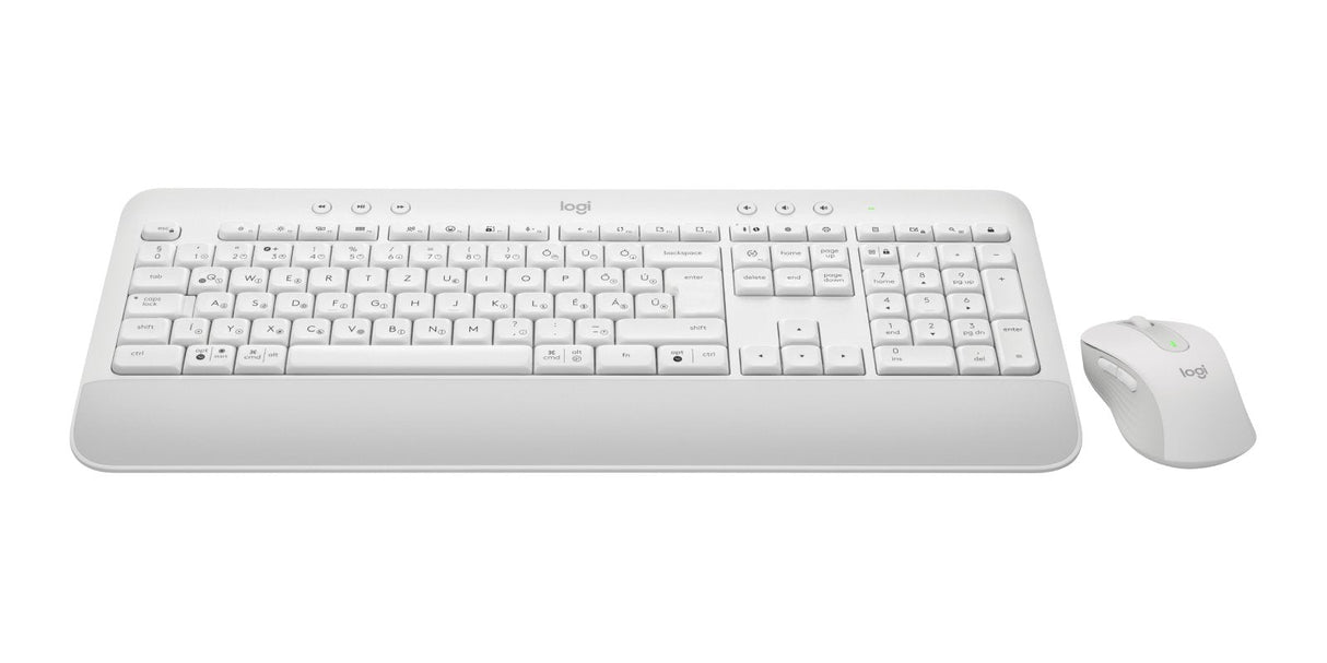 Logitech Signature Mk650 Combo For Business Juego De Teclado Y Ratón Inalámbrico Bluetooth Le Qwerty Húngaro Blanco Hueso