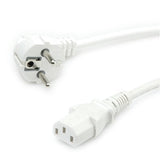 Value Netzcable, Gerade Iec-Buchse, Wei, 1,8 M