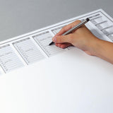 Sigel Alfombrilla De Escritorio Protect 2026 2027 Blanco Papel 59,5 X 41,0 Cm, 40 Hojas