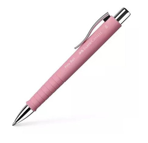 Pack De 5 Unidades Faber Castell Bolígrafo Poly Ball Xb Rosa