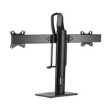 Aisens Soporte De Mesa Pro Contrapeso Giratorio E Inclinable Para 2 Monitores (17"-27") - Negro